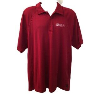 Vintage Budweiser Bud No 9 NASCAR Motorsports Men's Red Polo Shirt Size XL